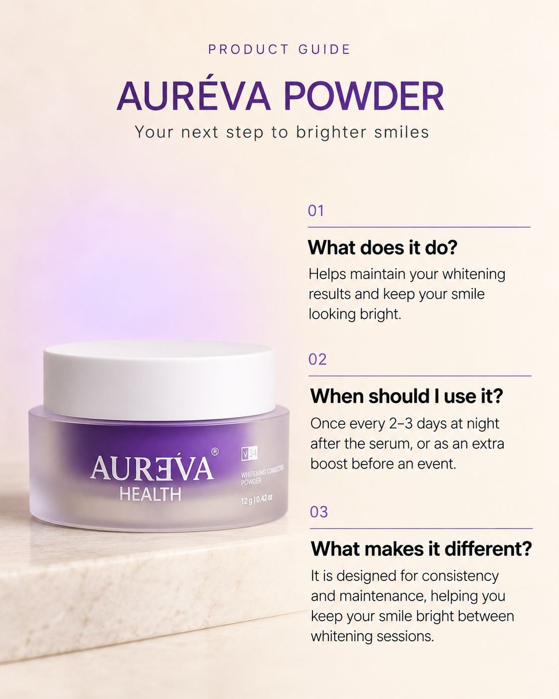 AURÉVA Powder guide: what it does, when to use it, and what makes it different